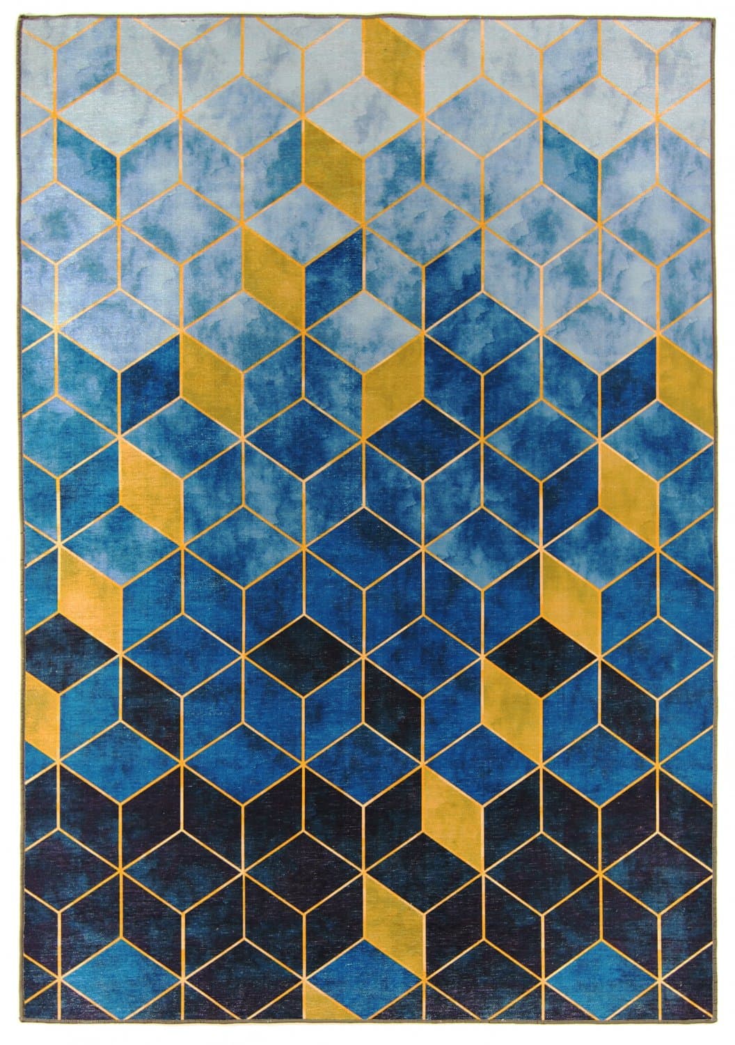 Wiltonmatta - Brigooda (blå) (Storlek: 200 x 280 cm)
