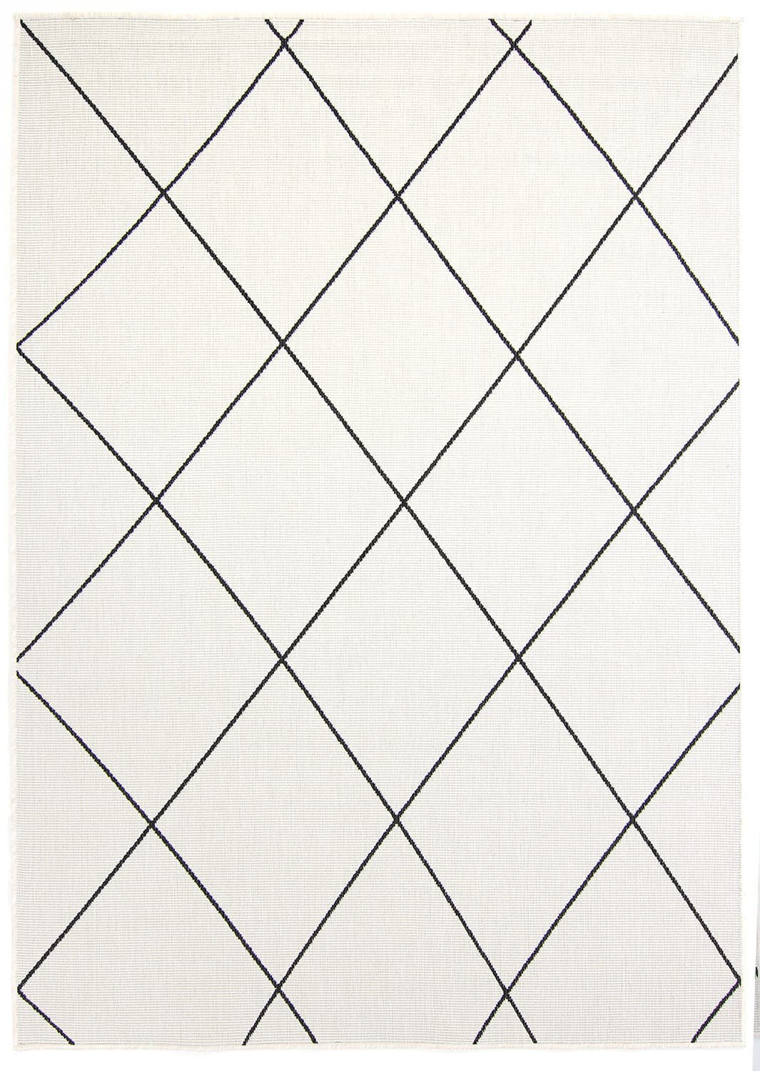 Inomhus- utomhusmatta - Bodhi (svart) (Storlek: 80 x 200 cm)
