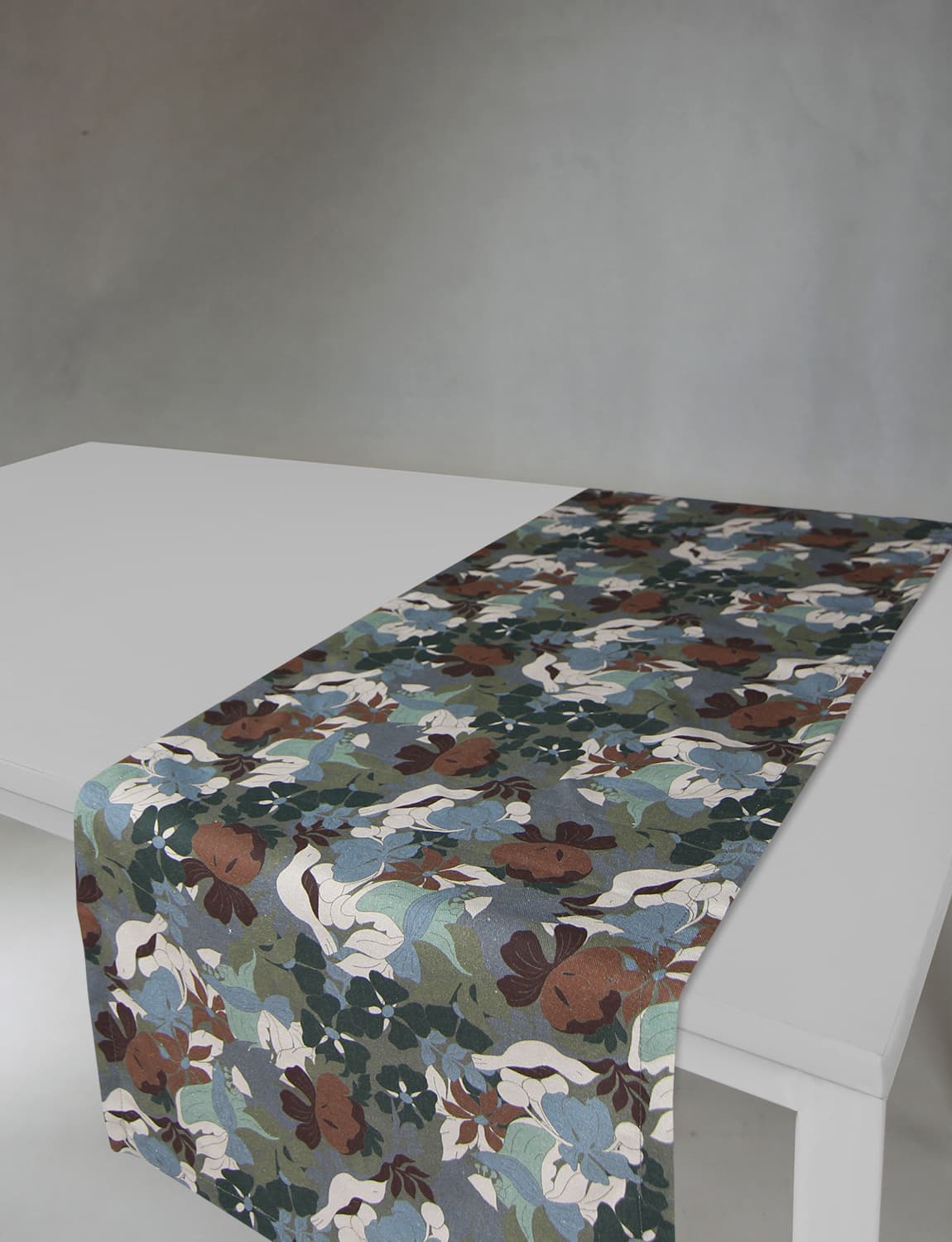 Bordslöpare - Löpare Asta (grön) (Storlek: 40 x 140 cm)