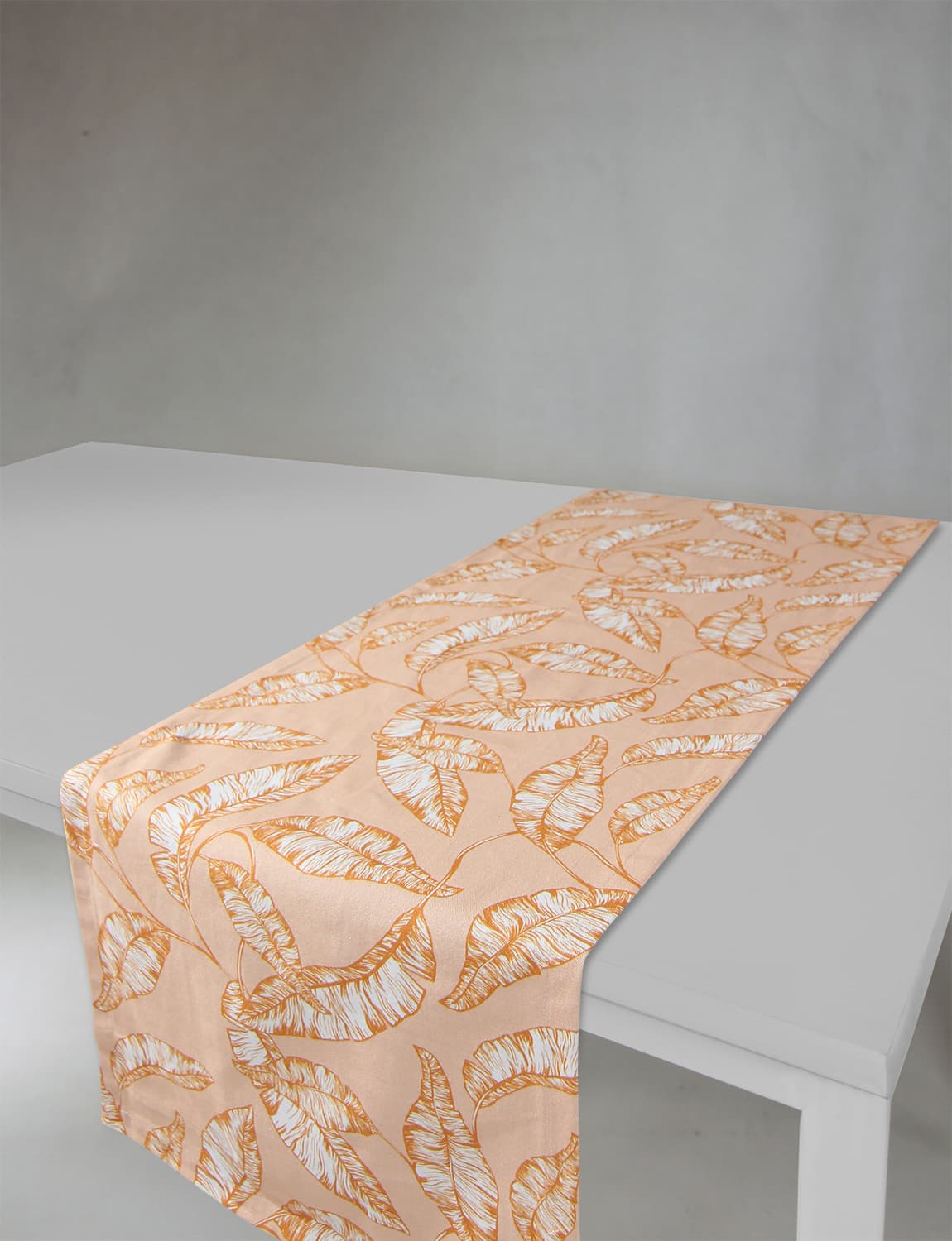 Bordslöpare - Löpare Leaves (orange) (Storlek: 40 x 140 cm)