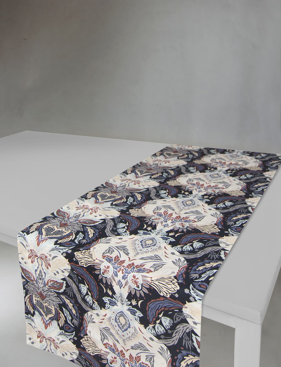 Bordslöpare - Löpare Paula (blå) (Storlek: 40 x 140 cm)