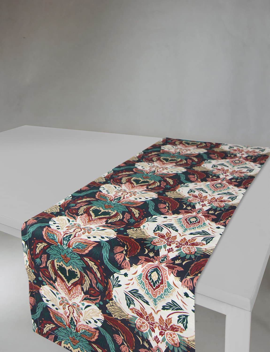Bordslöpare - Löpare Paula (blå/multi) (Storlek: 40 x 140 cm)