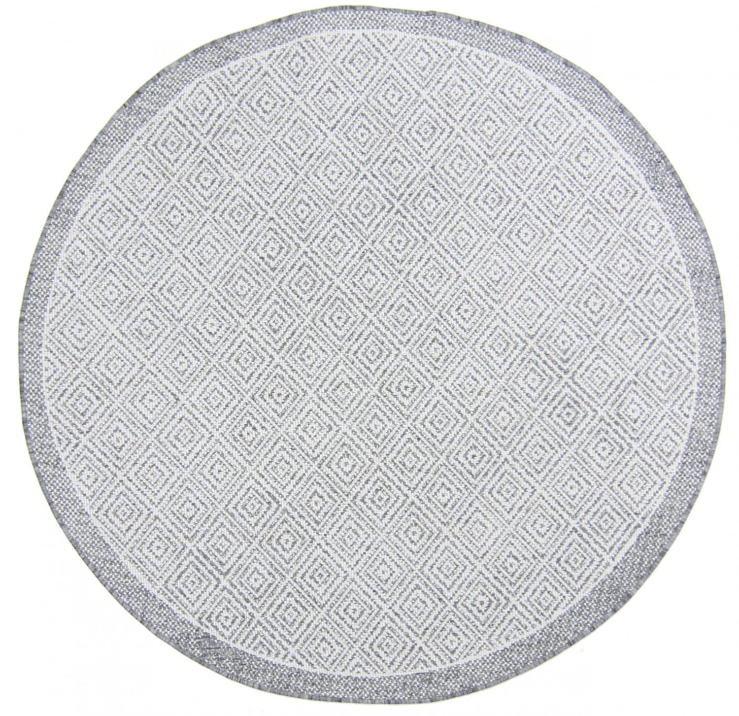 Rund matta - Monsaraz (grå) (Storlek: Ø 160 cm)