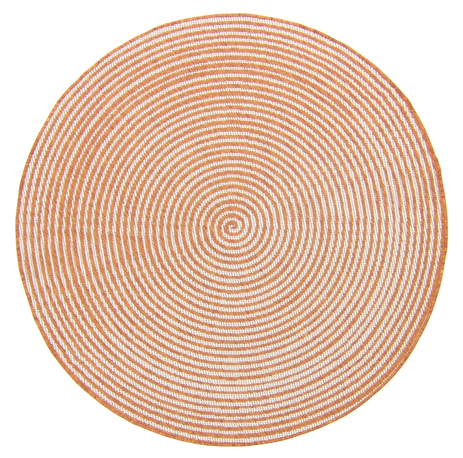 Rund matta - Ferragudo (orange) (Storlek: Ø 120 cm)