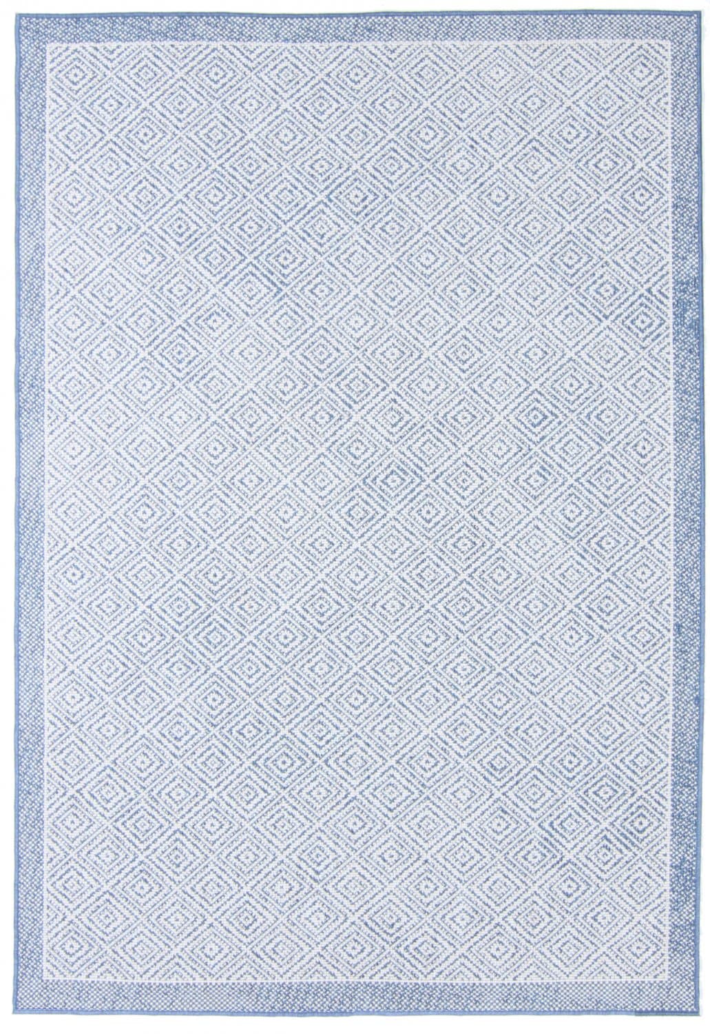 Inomhus- utomhusmatta - Monsaraz (blå) (Storlek: 200 x 290 cm)