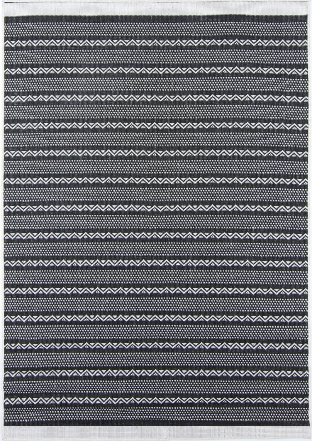 Inomhus- utomhusmatta - Geiranger (svart) (Storlek: 80 x 150 cm)