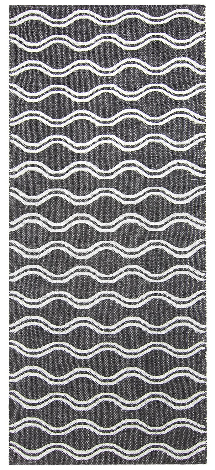 Plastmattor - Camden (svart/vit) (Storlek: 70 x 50 cm)