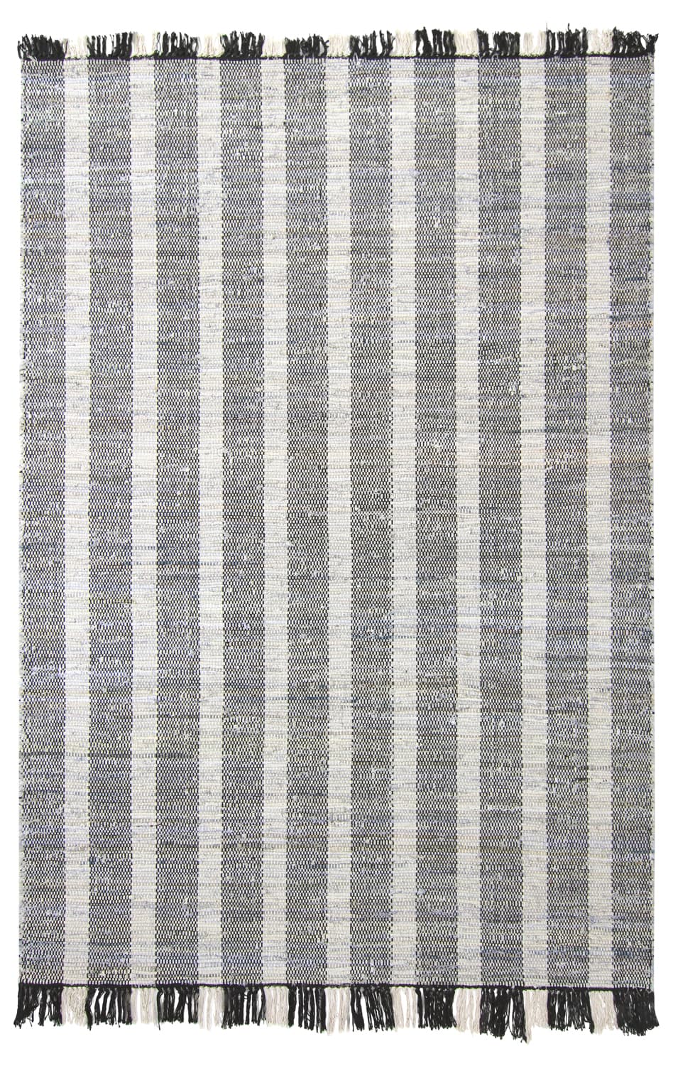 Denimmatta - Ally (svart/offwhite) (Storlek: 80 x 200 cm)
