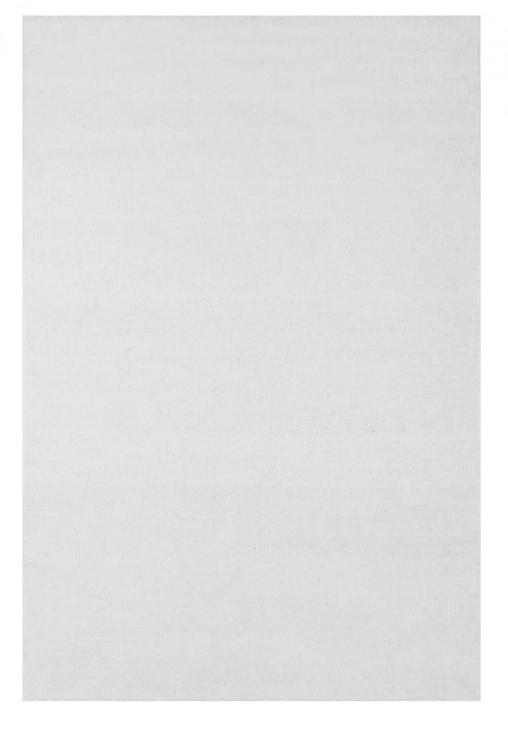 Ullmatta - Dhurry (vit) (Storlek: 130 x 190 cm)