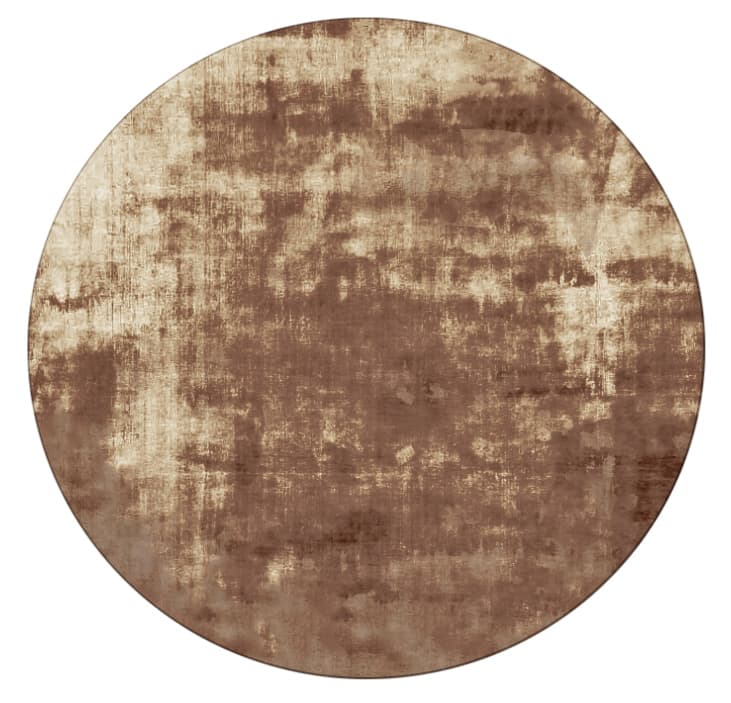 Rund matta - Jodhpur Special Luxury Edition (brun) (Storlek: Ø 200 cm)