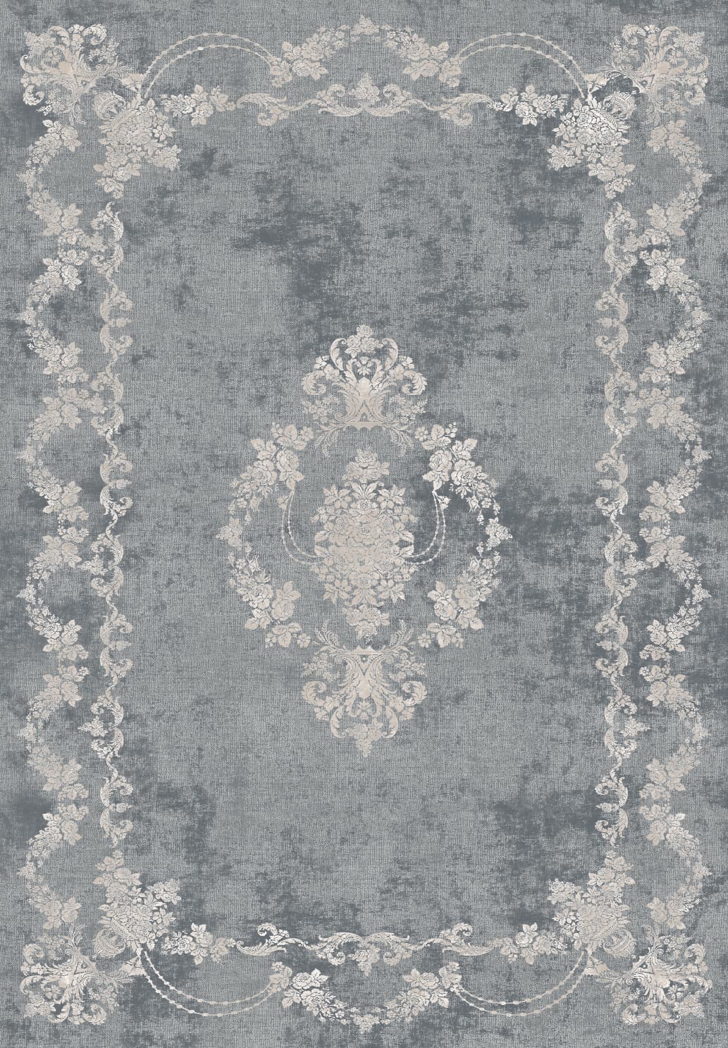 Wiltonmatta - Taknis (mörkgrå) (Storlek: 160 x 230 cm)