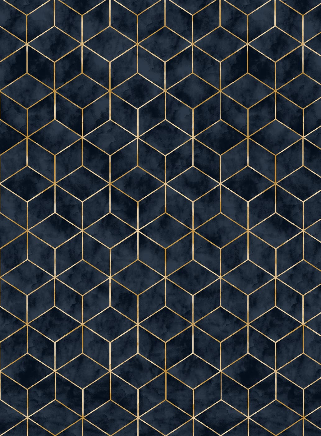 Wiltonmatta - Remy (mörkblå) (Storlek: 160 x 230 cm)