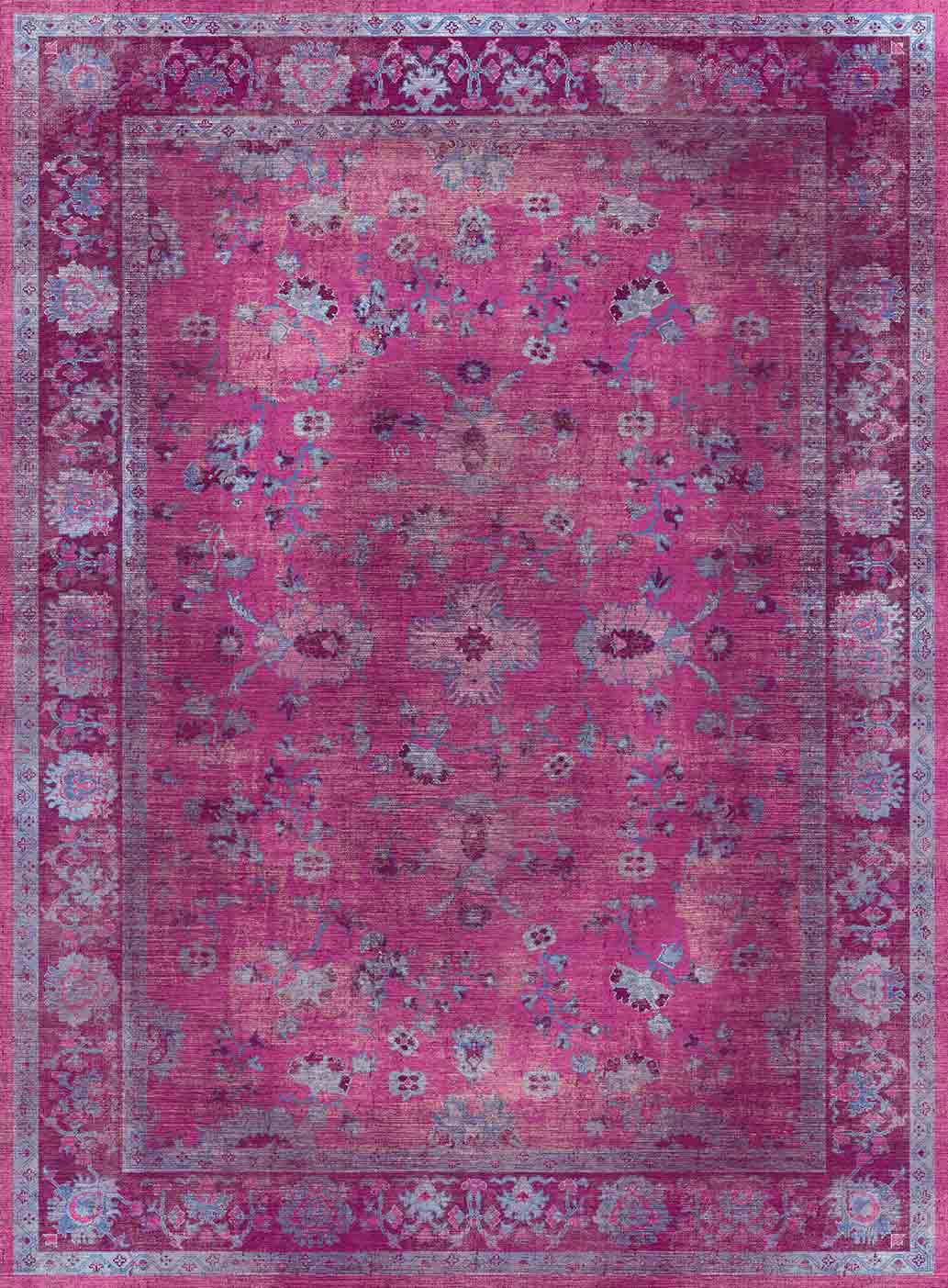 Wiltonmatta - Gombalia (lila) (Storlek: 80 x 250 cm)