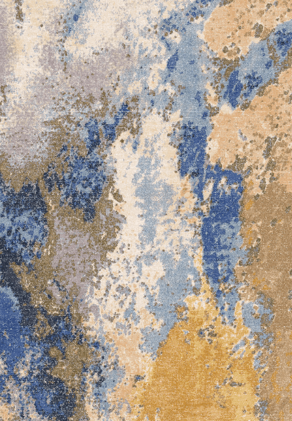 Wiltonmatta - Travale (grå/blå/multi) (Storlek: 200 x 280 cm)