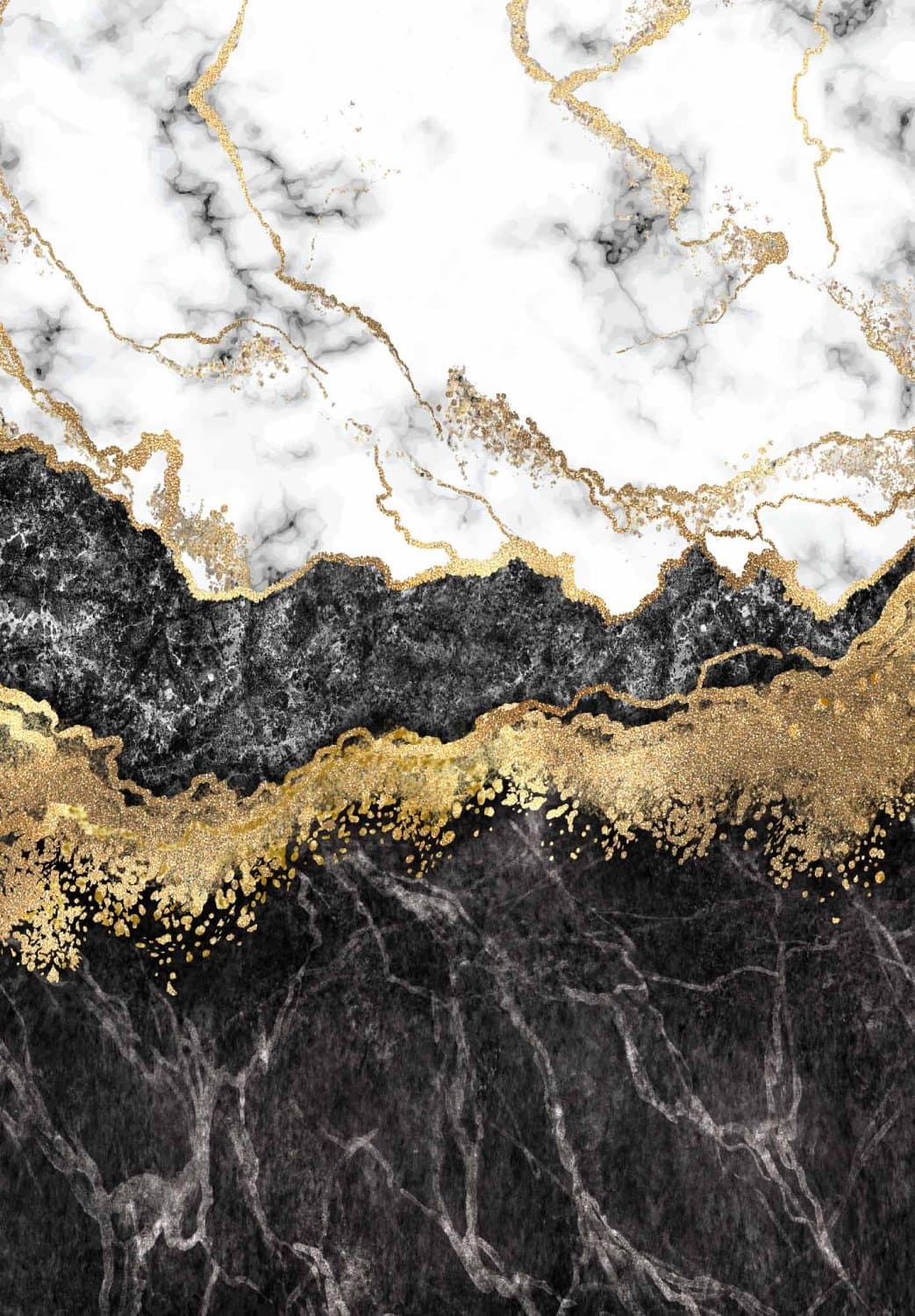 Wiltonmatta - Padova (svart/vit/guld) (Storlek: 200 x 280 cm)