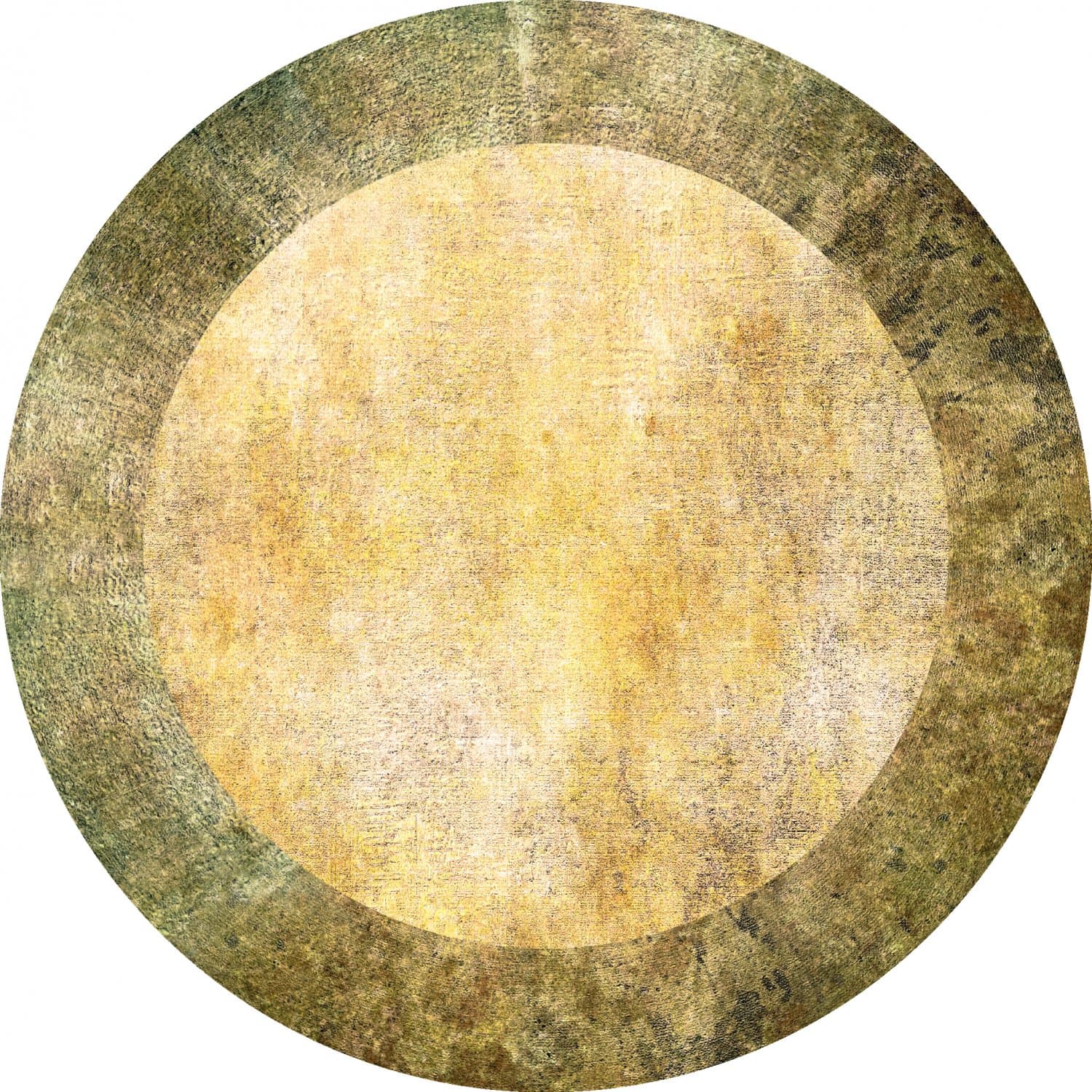 Rund matta - Campana (beige/gul) (Storlek: Ø 200 cm)