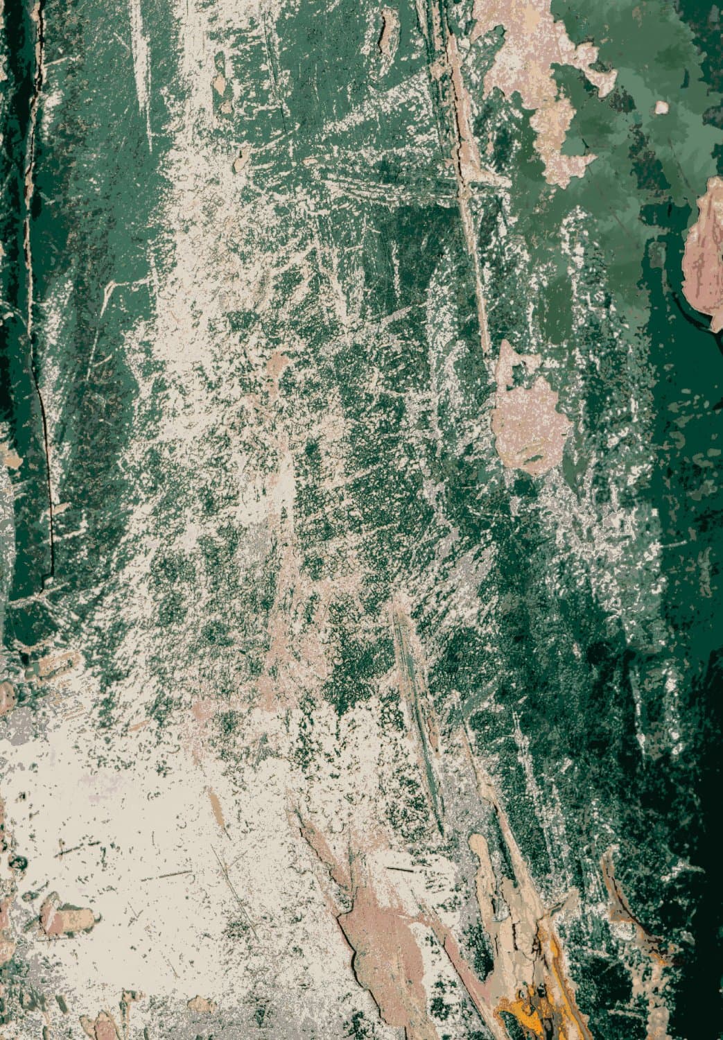 Wiltonmatta - Tamalous (beige/grön) (Storlek: 130 x 190 cm)