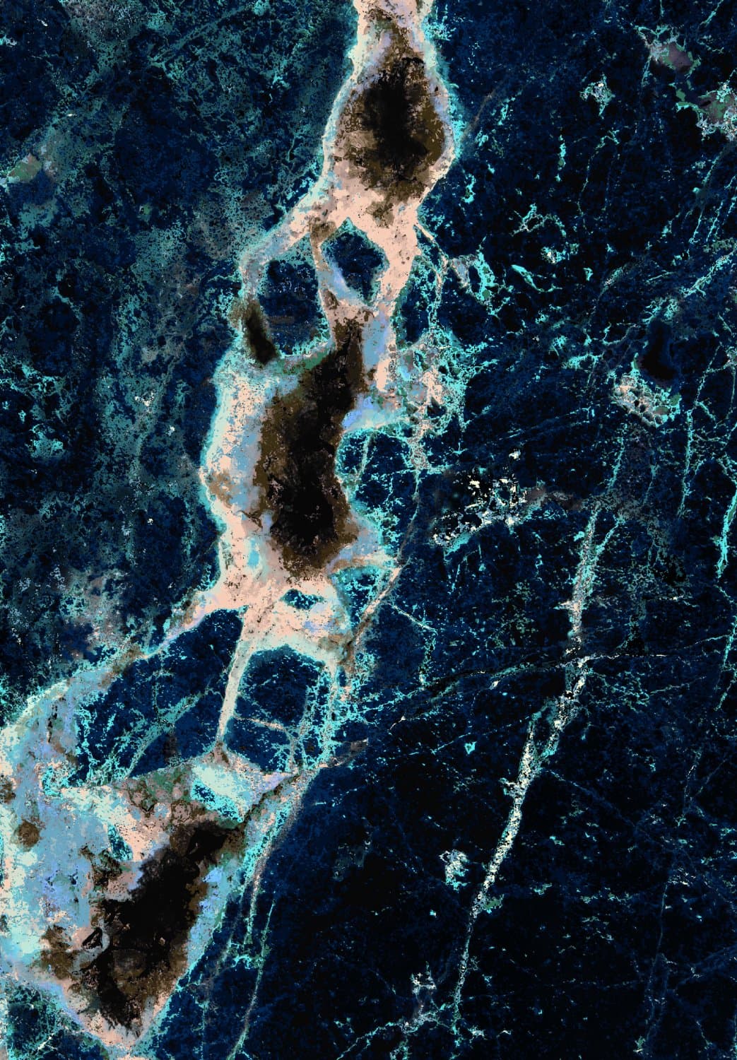 Wiltonmatta - Narbolia (blå/multi) (Storlek: 160 x 230 cm)