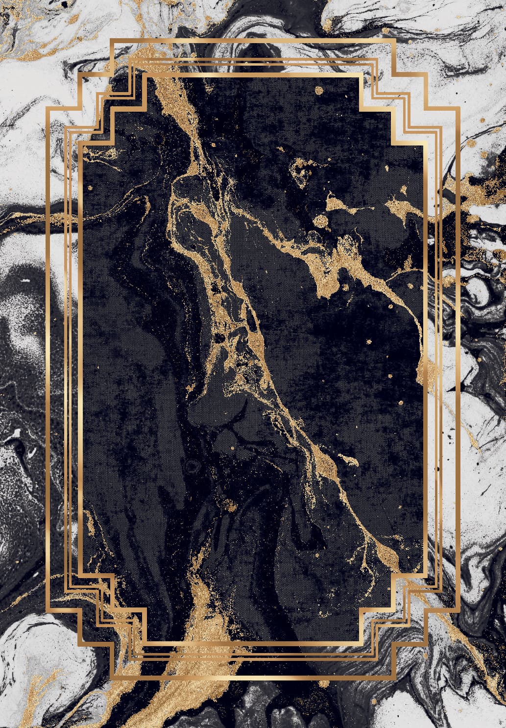 Wiltonmatta - Emery (svart) (Storlek: 200 x 280 cm)