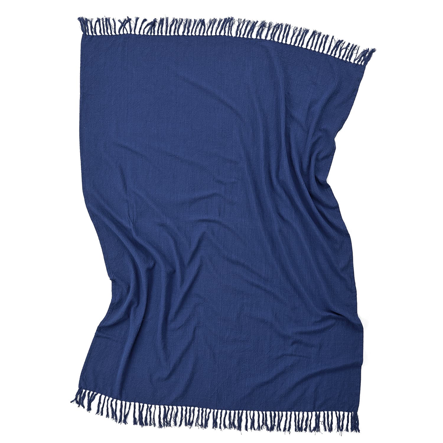 Filtar - Veya cotton throw (navy) (Storlek: 130 x 170 cm)