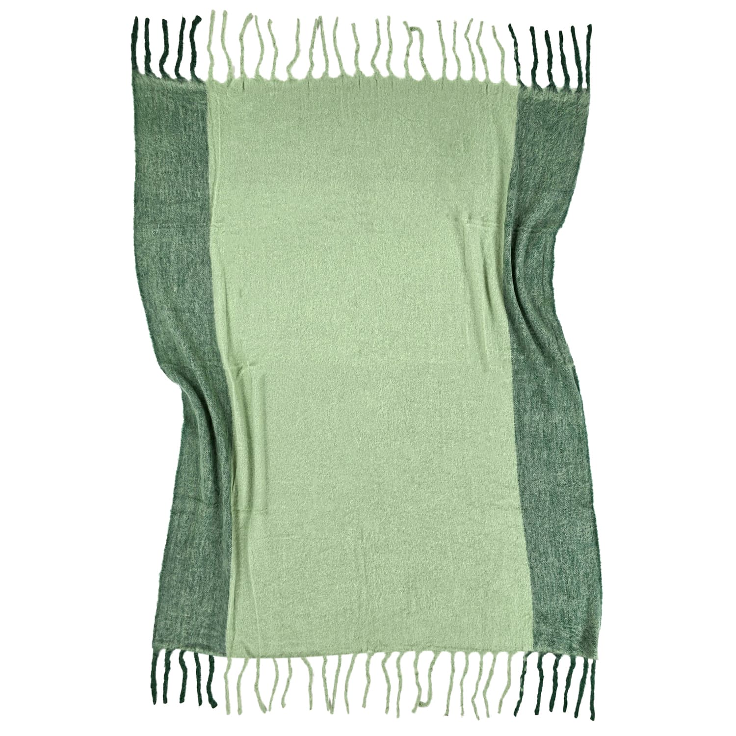 Filtar - Pläd i ullmix - Carol (grön) (Storlek: 130 x 170 cm)