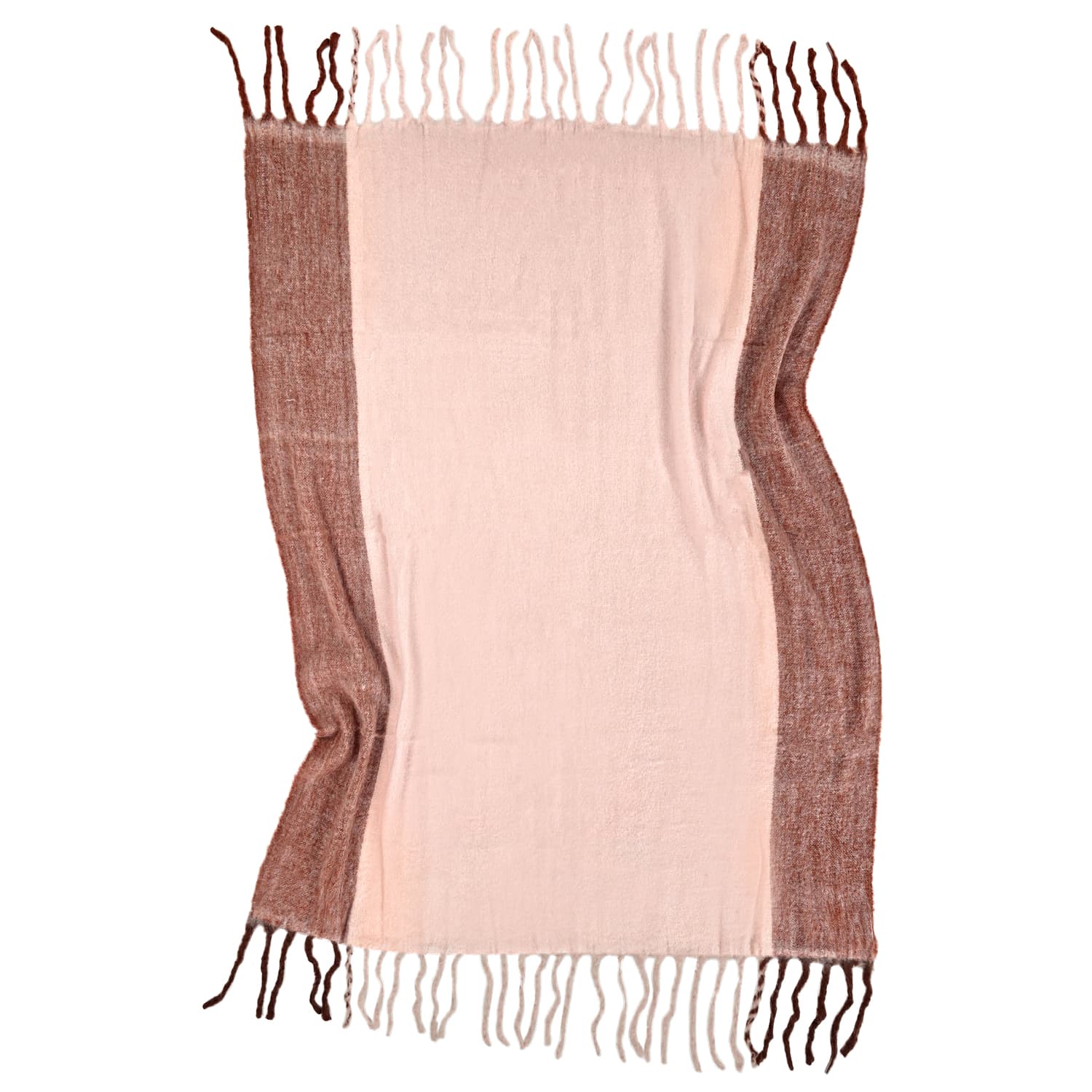 Filtar - Pläd i ullmix - Carol (rosa) (Storlek: 130 x 170 cm)