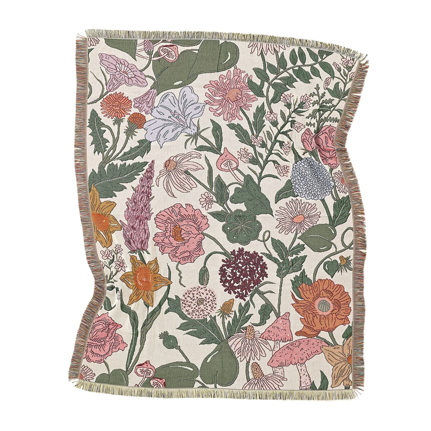 Filtar - Fiori Tapestry Blanket (multi) (Storlek: 130 x 160 cm)
