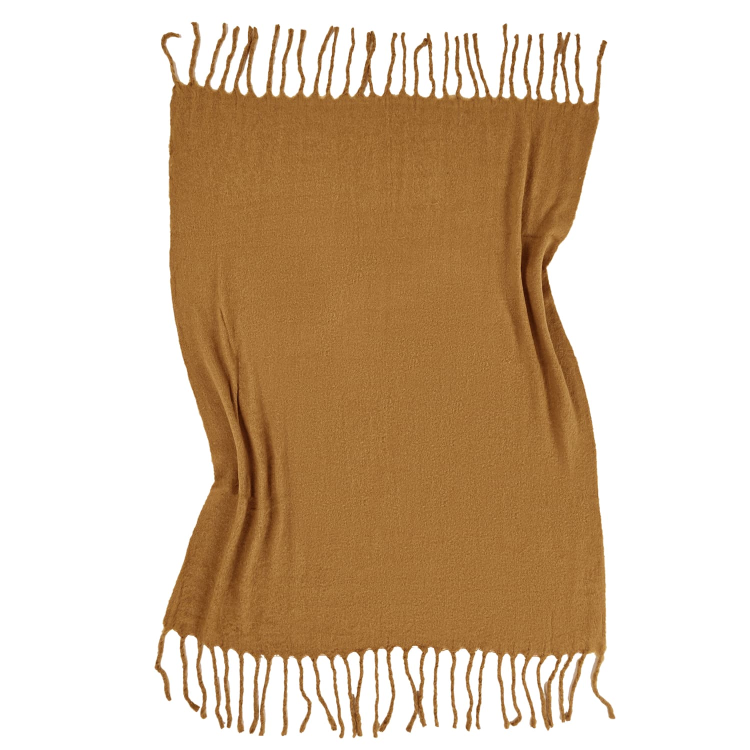 Filtar - Pläd i ullmix - Samantha (gul) (Storlek: 130 x 170 cm)