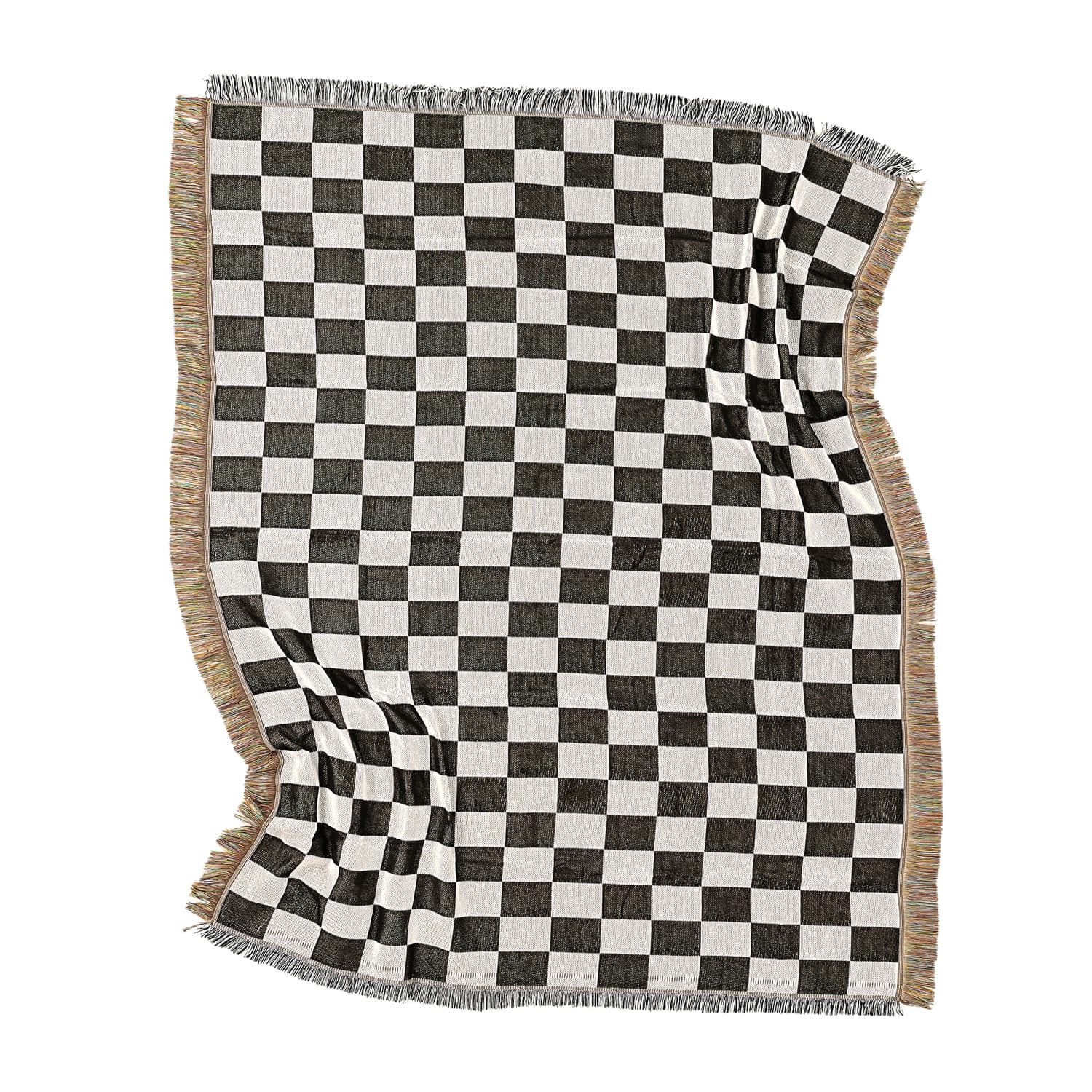 Filtar - Wallace Tapestry Blanket (svart/vit) (Storlek: 130 x 160 cm)