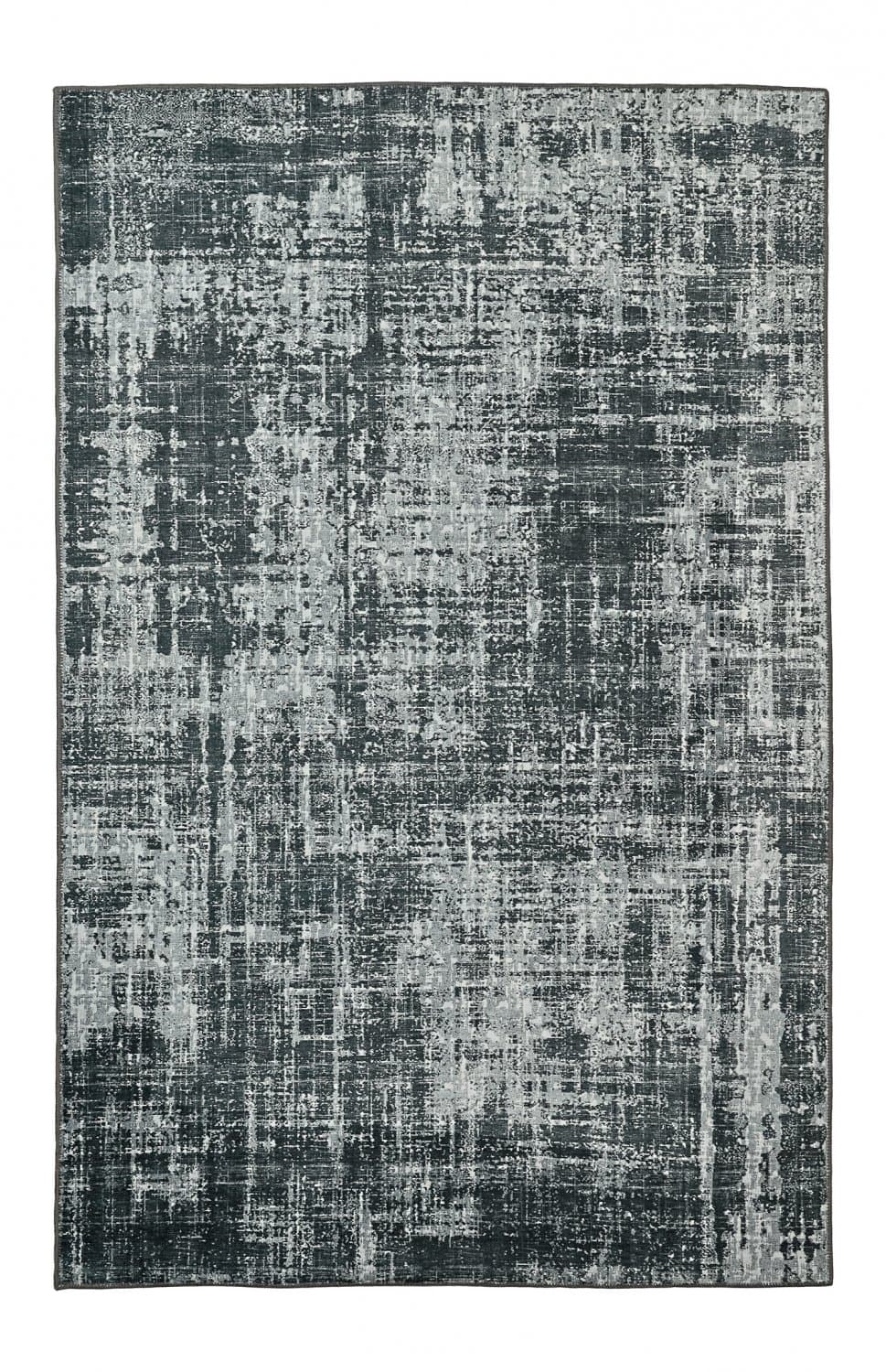 Flatvävd matta - Elira (svart) (Storlek: 75 x 150 cm)