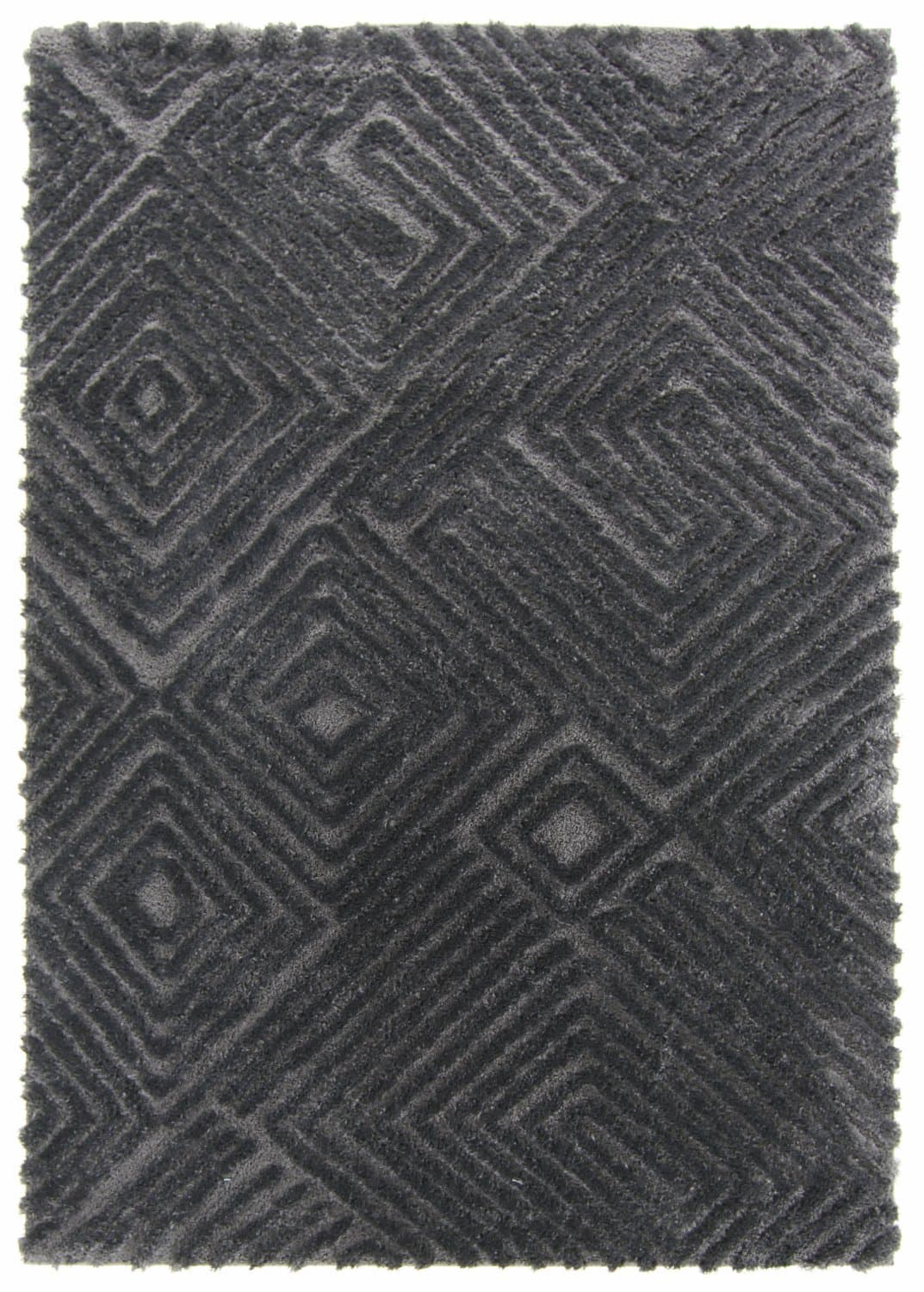Ryamattor - Monti (svart) (Storlek: 200 x 290 cm)