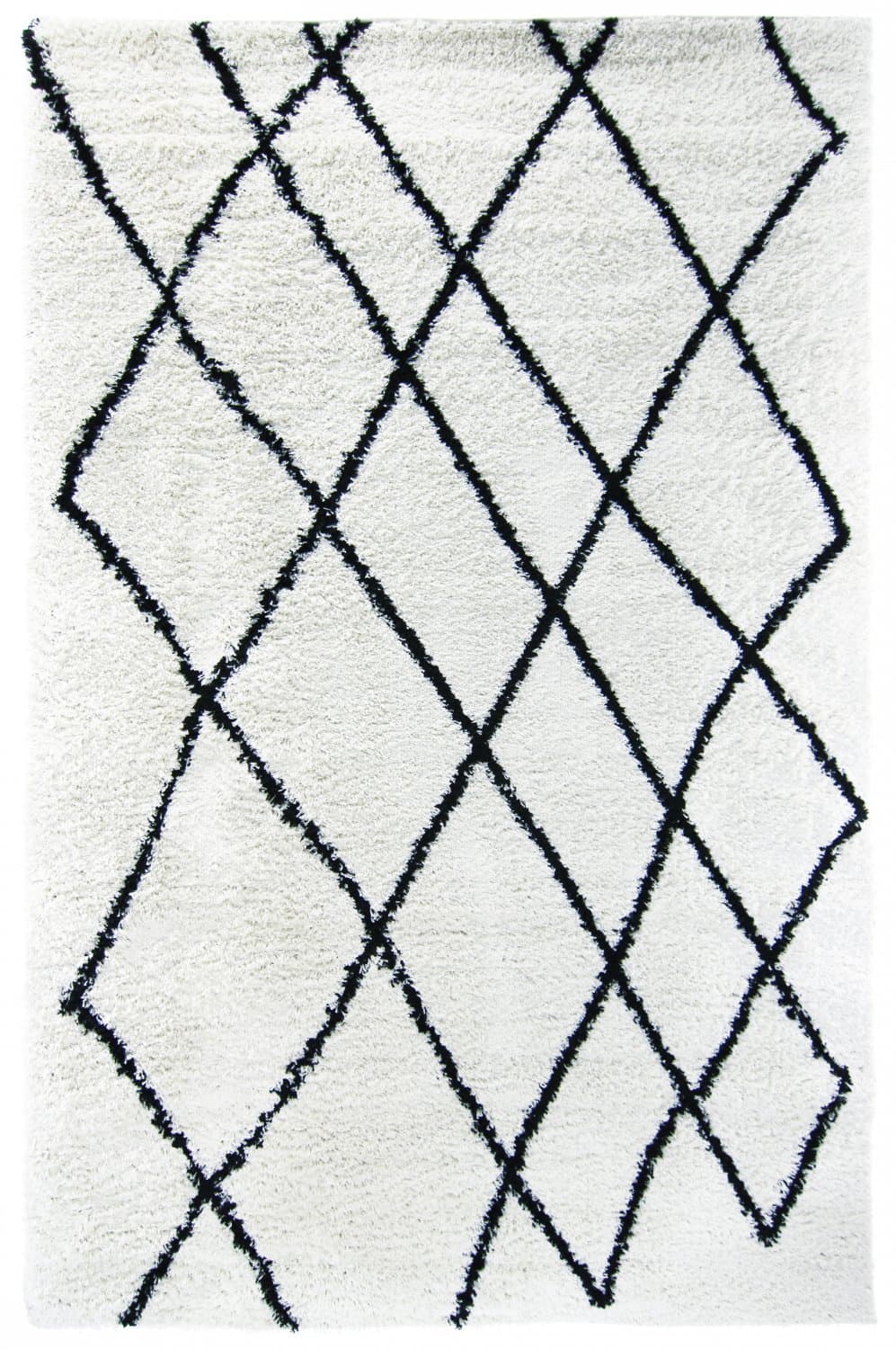 Ryamattor - Tavola (svart/vit) (Storlek: 140 x 200 cm)