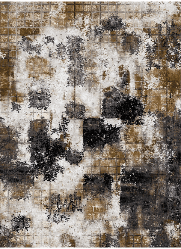 Wiltonmatta - Flores (svart/brun/vit) (Storlek: 200 x 280 cm)