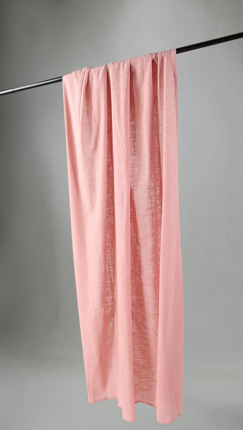 Gardiner - Bomullsgardin - Lollo (rosa) (Storlek: 140 x 300 cm)
