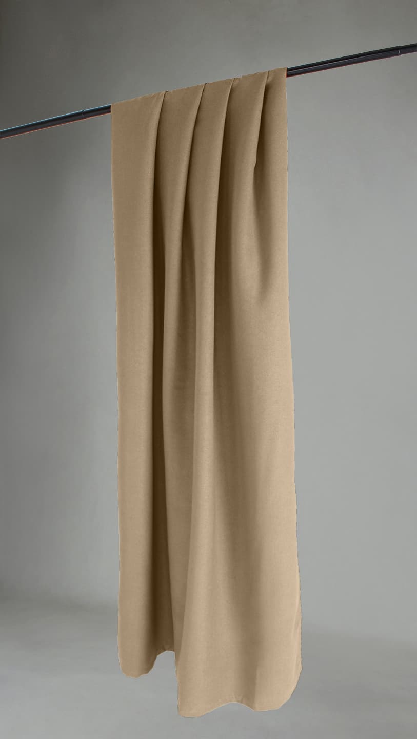Gardiner - Mörkläggningsgardin Octavia (beige) (Storlek: 130 x 250 cm)