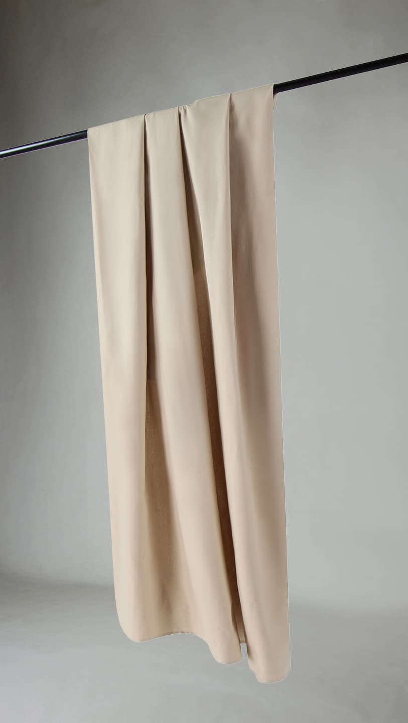 Gardiner - Bomullsgardin Anja (beige) (Storlek: 140 x 250)