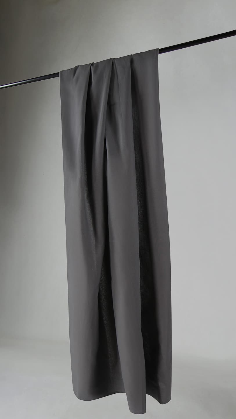 Gardiner - Bomullsgardin Anja (mörkgrå) (Storlek: 140 x 250 cm)