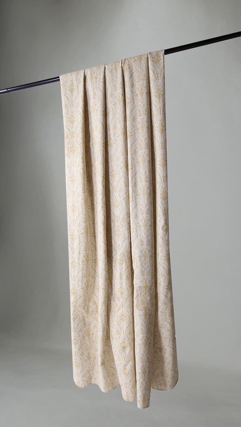 Gardiner - Bomullsgardin Helmi (gul) (Storlek: 140 x 300)