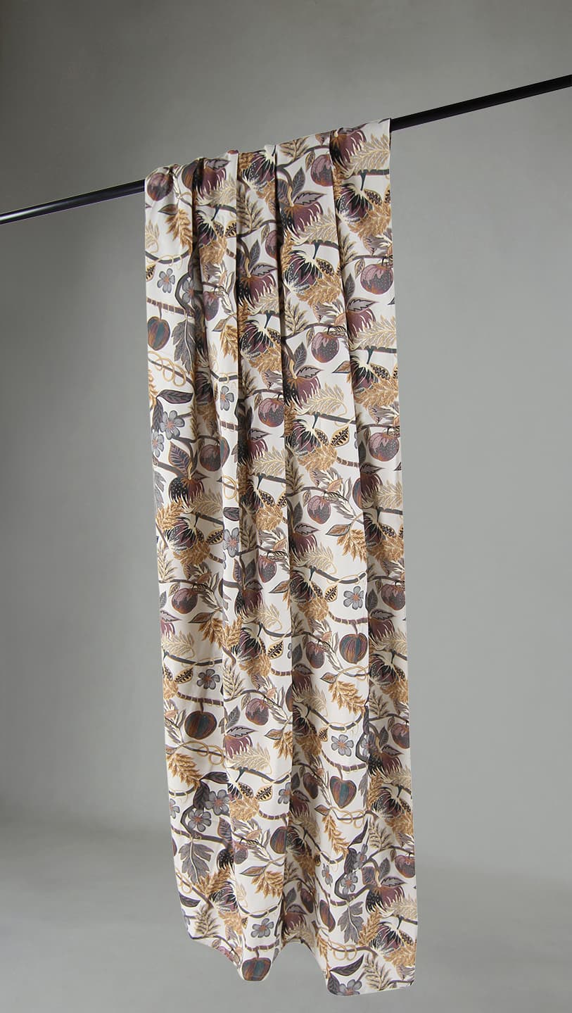 Gardiner - Bomullsgardin Lise (brun) (Storlek: 140 x 250 cm)