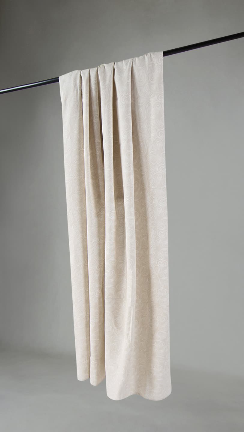 Gardiner - Bomullsgardin Merja (beige) (Storlek: 140 x 300)