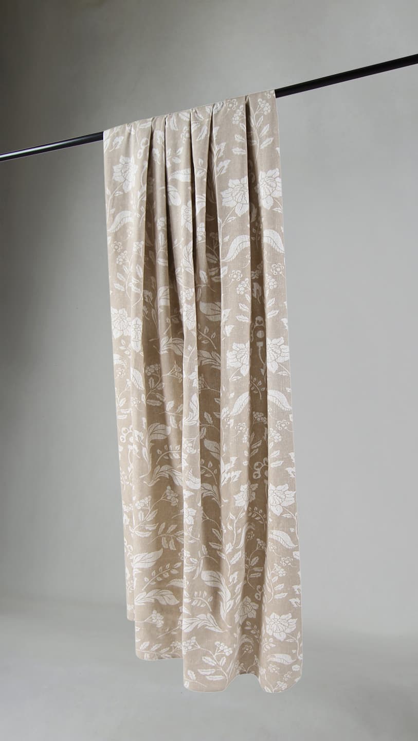 Gardiner - Bomullsgardin Onni (beige) (Storlek: 140 x 300)