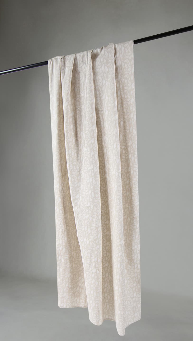 Gardiner - Bomullsgardin Satu (beige) (Storlek: 140 x 300)