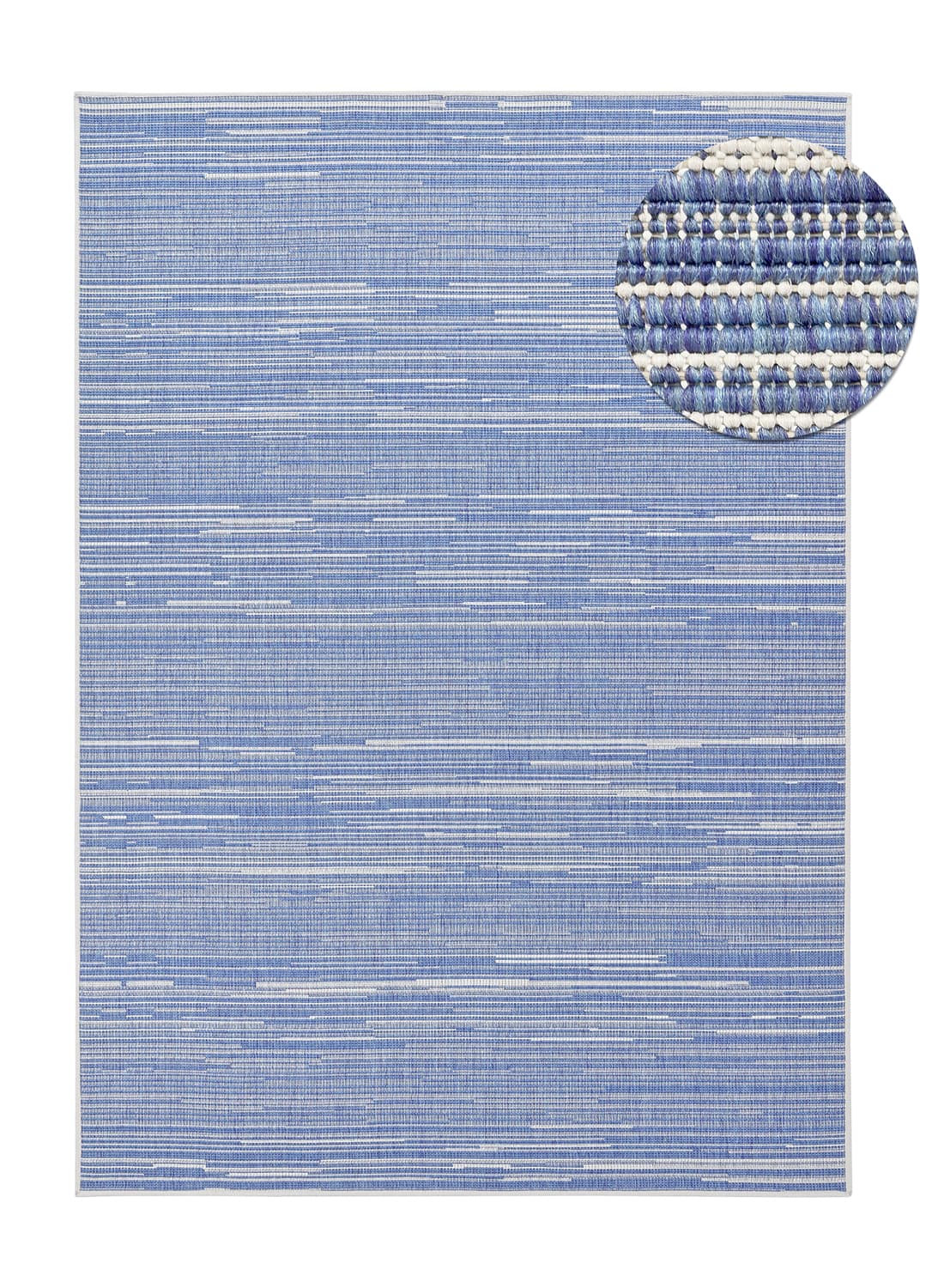 Inomhus- utomhusmatta - Arcata (blå) (Storlek: 80 x 150 cm)