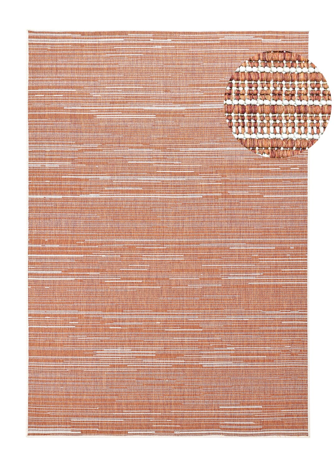Inomhus- utomhusmatta - Arcata (röd) (Storlek: 80 x 150 cm)