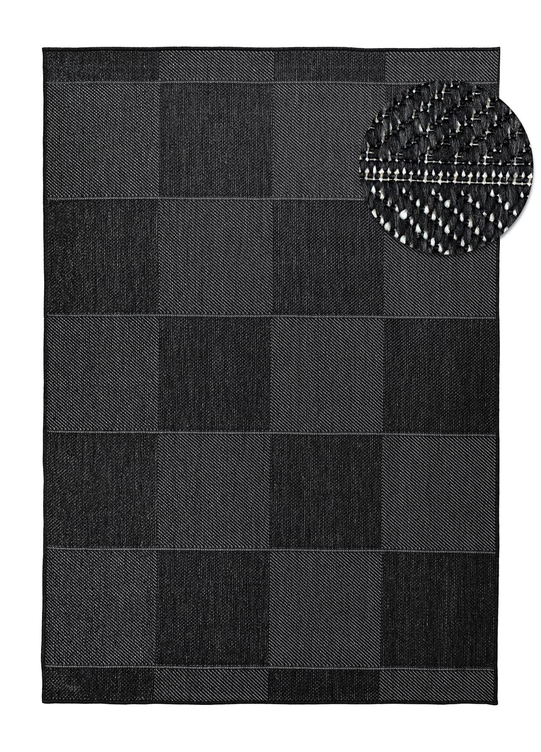 Inomhus- utomhusmatta - Ava (svart) (Storlek: 240 x 340 cm)