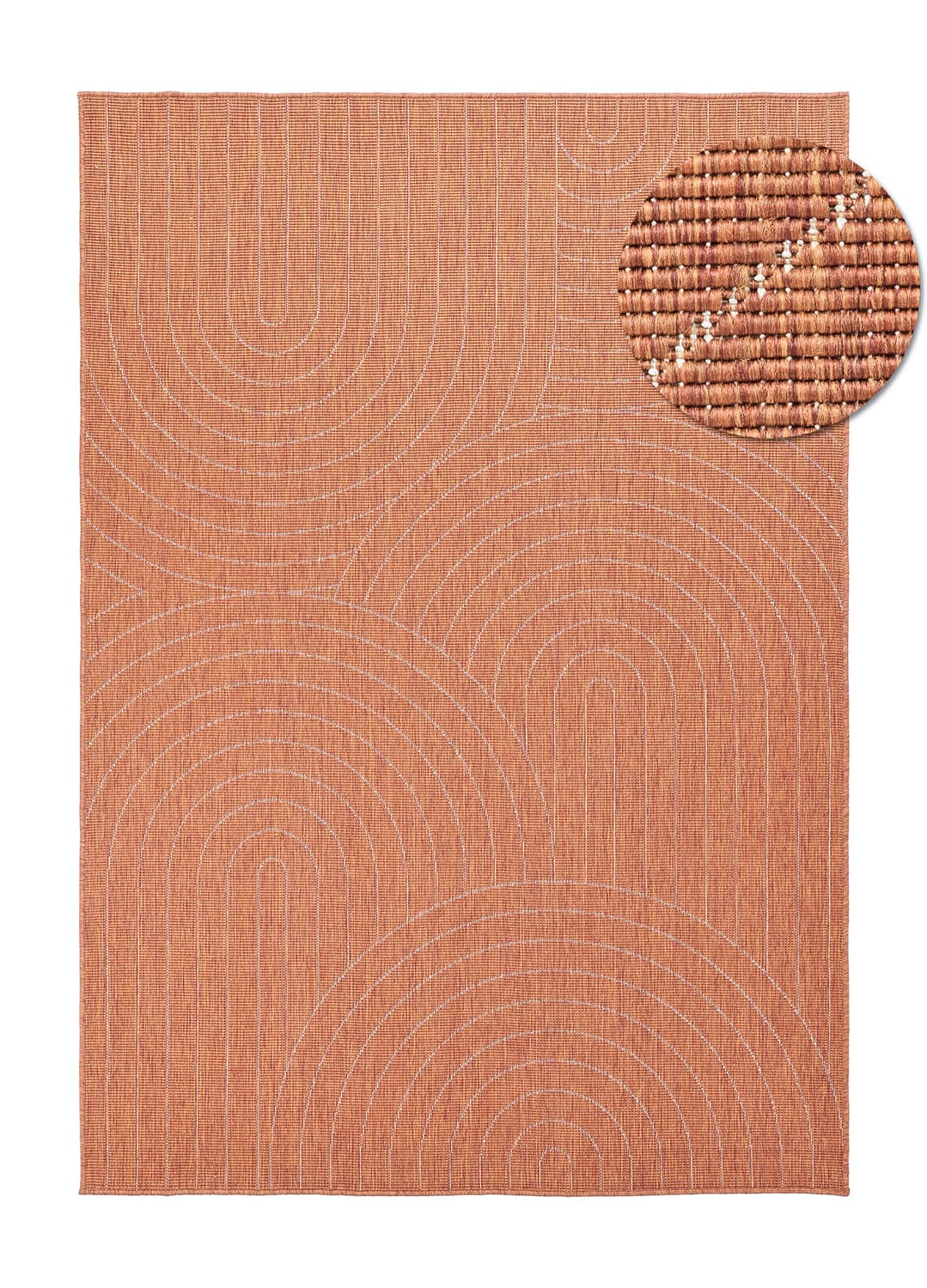 Inomhus- utomhusmatta - Hayden (röd) (Storlek: 200 x 290 cm)
