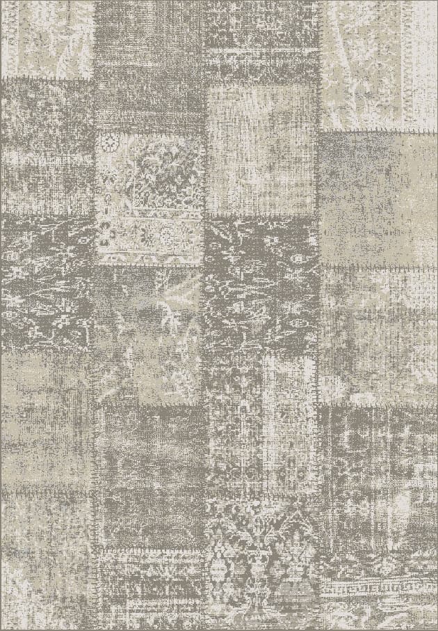 Wiltonmatta - Villani (grå/sand) (Storlek: 140 x 200 cm)