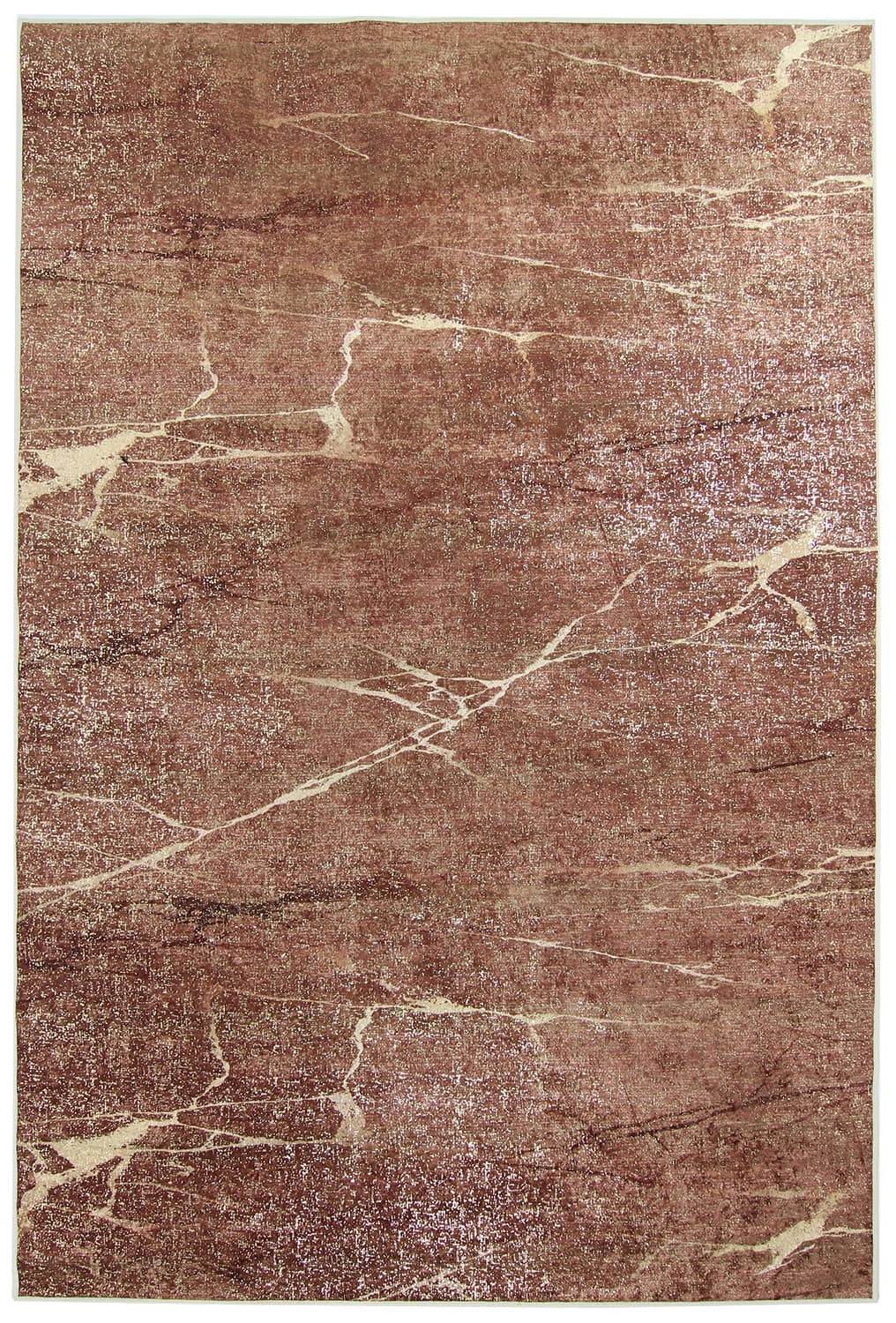 Wiltonmatta - Nara (brun/guld) (Storlek: 200 x 280 cm)