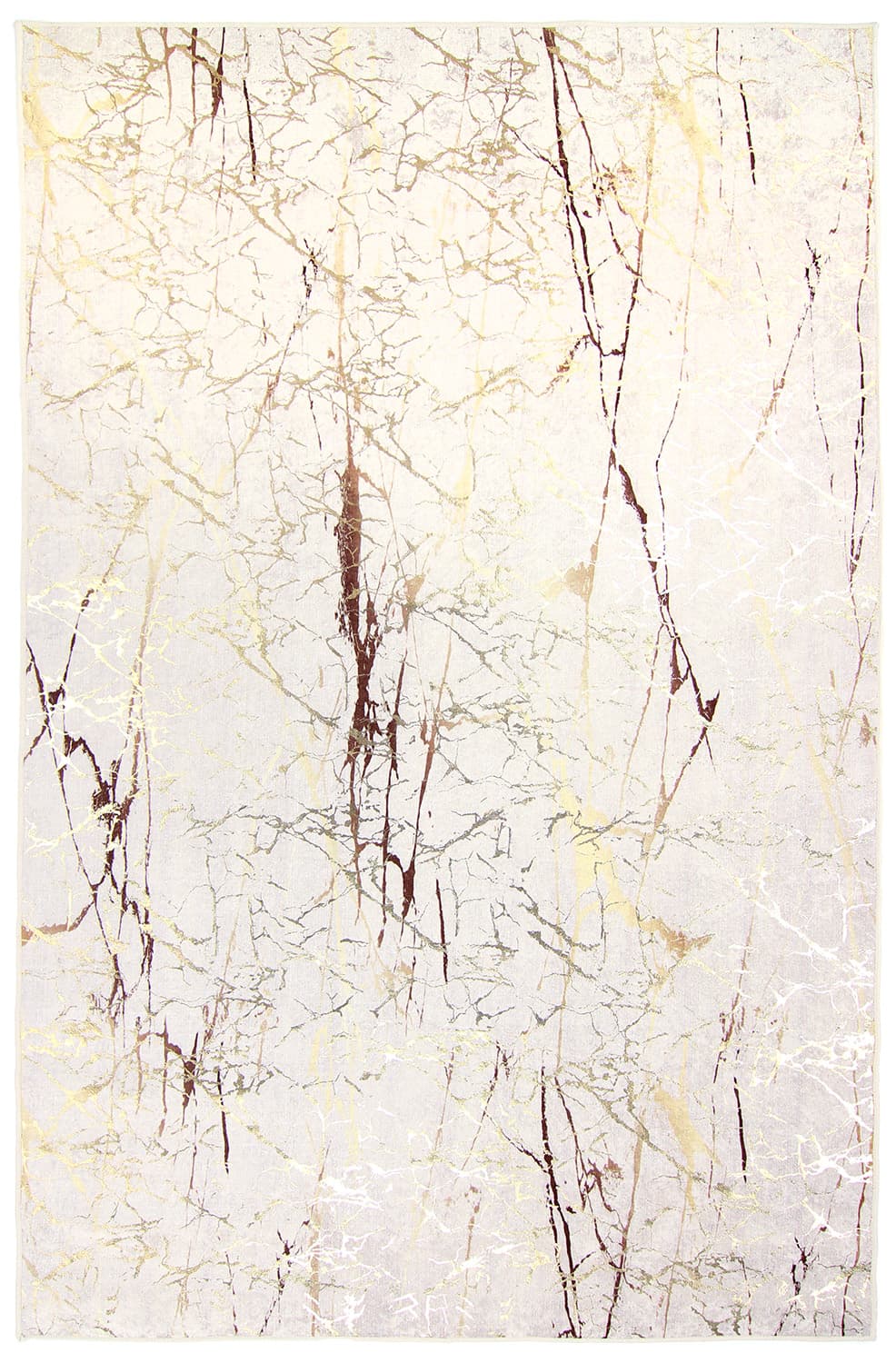 Wiltonmatta - Alden (offwhite/guld) (Storlek: 200 x 280 cm)