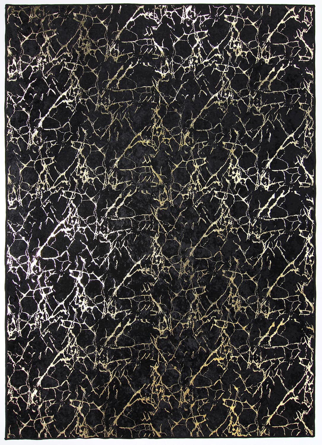 Wiltonmatta - Alden (svart/guld) (Storlek: 200 x 280 cm)